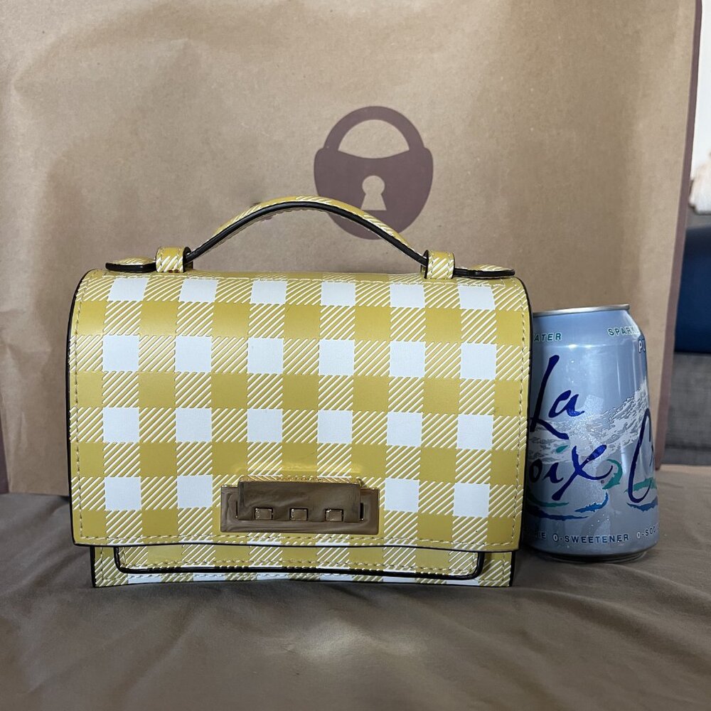 Zac Posen Yellow Earthette Mini Crossbody